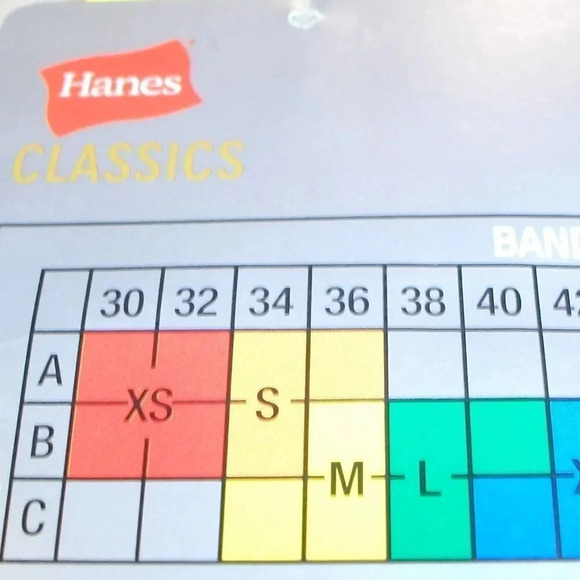 XXL Hanes G260 HU08 HP08 Wire Free Soft Cup Bra White Diamond‎ NWT - Picture 6 of 7